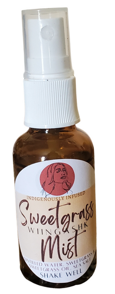 Sweetgrass mist indigenously infused spray 